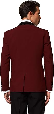 Opposuits Men's Formal Outfit - Premium Tuxedo Suit - Slim Fit -Includes Blazer, Pants and Bow Tie