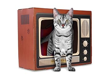 American Cat Club Cat House & Cat Scratcher w/Bonus Catnip Included (ACC2037)