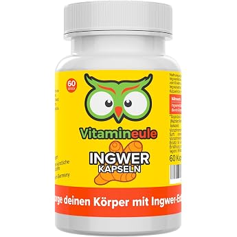 Ginger Capsules - 500 mg 151 Extract 100 mg Gingerol = 7500 mg Ginger