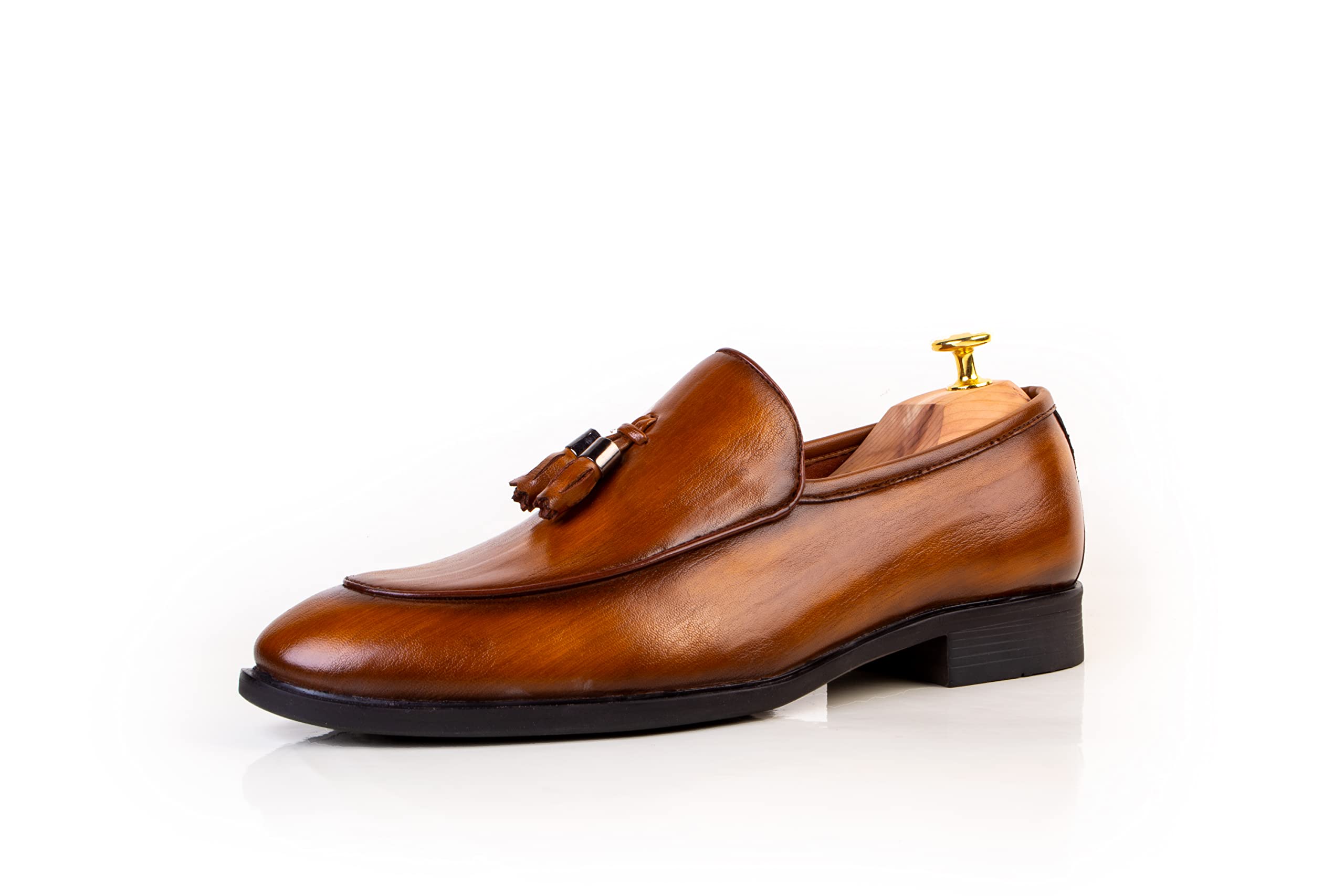 CLIFF FJORD VITO Mens Faux Leather Semi Formal/Casual Moccasin | Bespoke Slip On Shoes Without Lace/Loafer | Italian Finish (Tan, Numeric_9) (B09VZLVSDB) Amazon Price History, Amazon Price Tracker