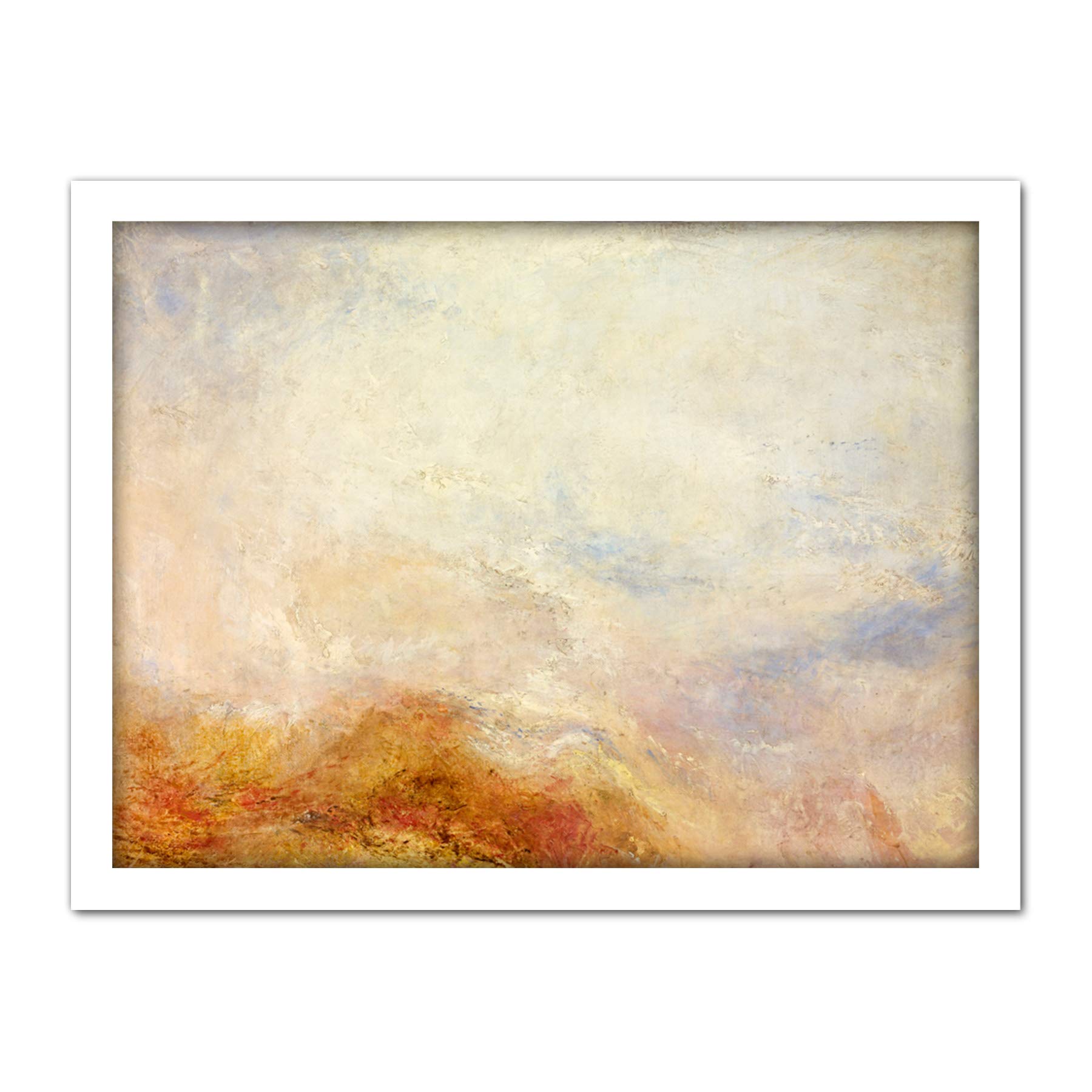 Jmw Turner A Mountain Scene Val Daosta Large Framed Art Print Poster Wall Decor 18x24
