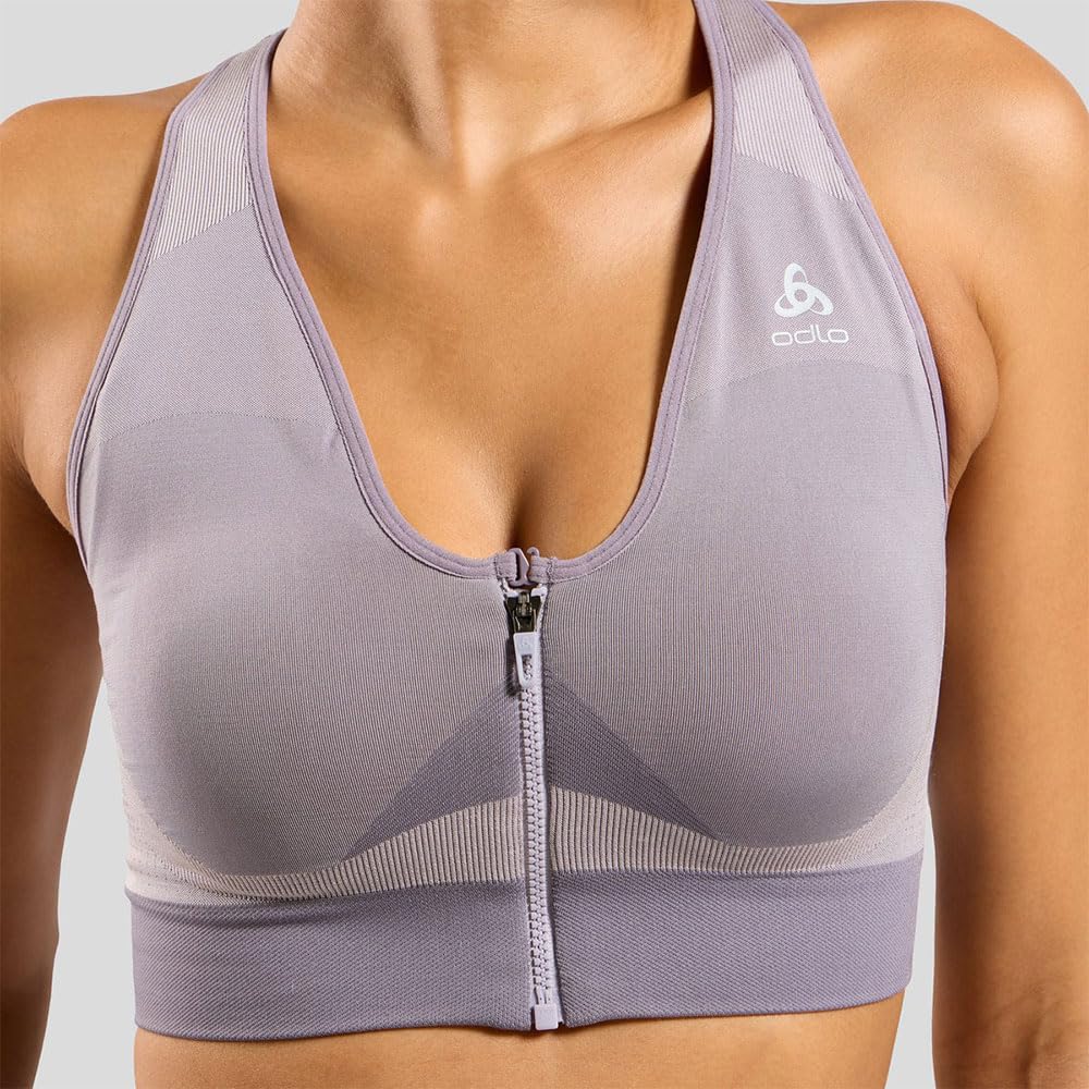 Odlo Damen Sport BH Seamless High I Sport BH Damen Starker Halt I Sports Bra High Support Sports Bra