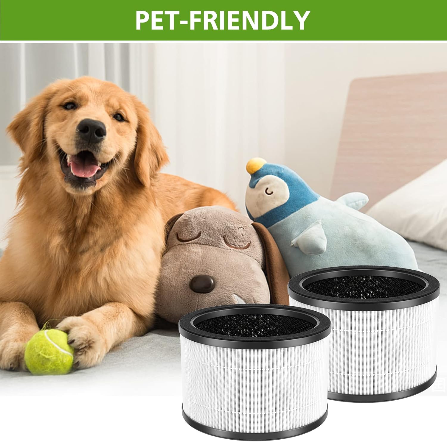 2 Pack H7121101 Replacement Filter, Compatible with Govee H7121, 3-in-1 FIlter, Activated Carbon, Pre-Filter - Image 6