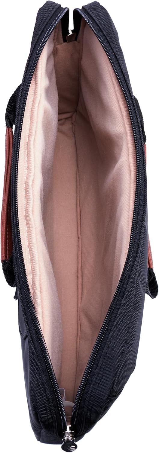 McKLEIN 15" Leather Fly-Through Checkpoint-Friendly Laptop Briefcase- RIVER WEST