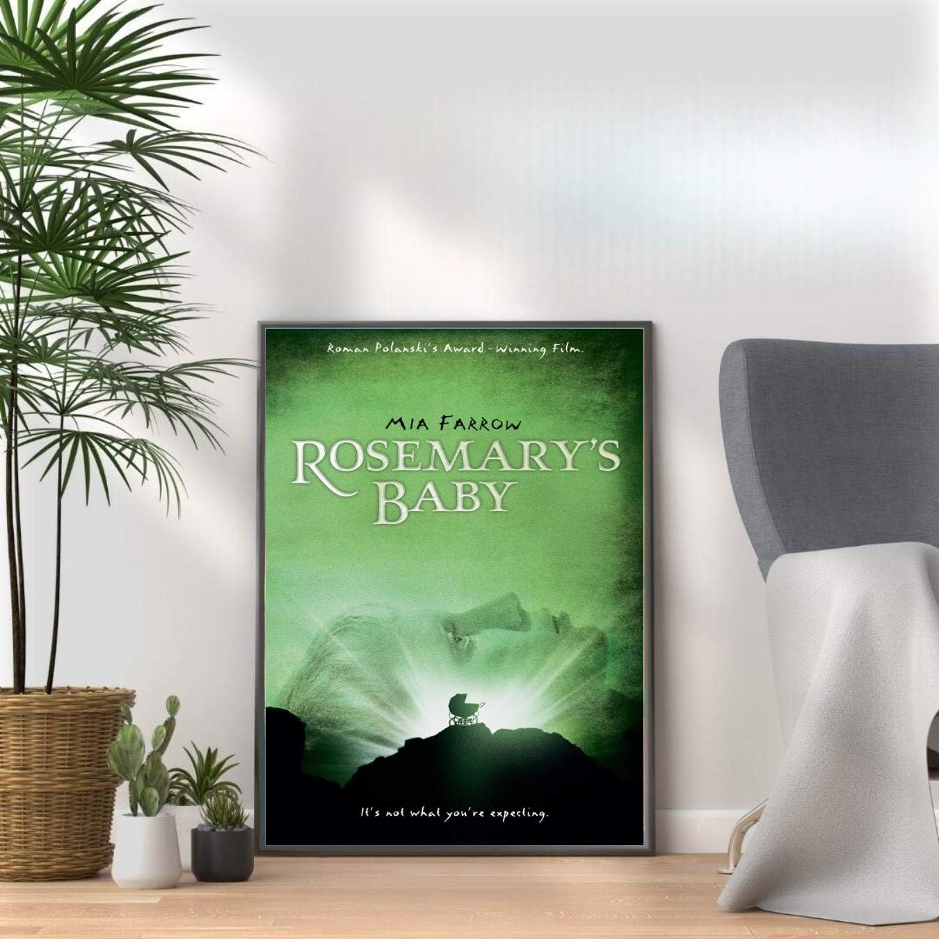 Horror Movie Poster Prints, Scary Film Wall Art, Halloween Decor, Horror Room & Home Cinema Wall Decor (ROSEMARY'S BABY, A3 Print Only (42x30cm)) — image 1