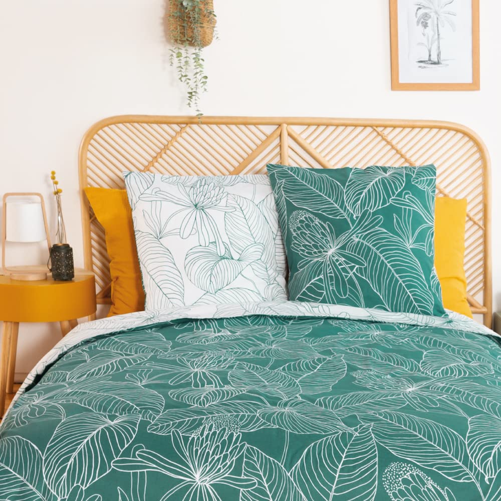 Housse de couette tropicale 220x240cm pour transformer votre chambre en oasis