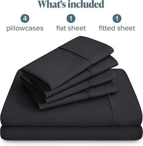 Miniatura 7 de Bare Home Juego de sábanas Queen, juego de 6 piezas, sábanas de lujo para hotel, ultra suaves, con bolsillos profundos, ajuste fácil, sábanas