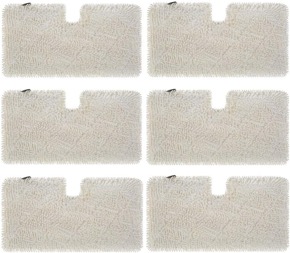 ITidyHome 6-Pack Washable Steam Mop Pads Household Microfiber Replacement Cleaning Pads for Shark Steam Pocket Mops S3501 S3601 S3550 S3901 S3801 SE450 S3801CO S3601D (6 Pack)