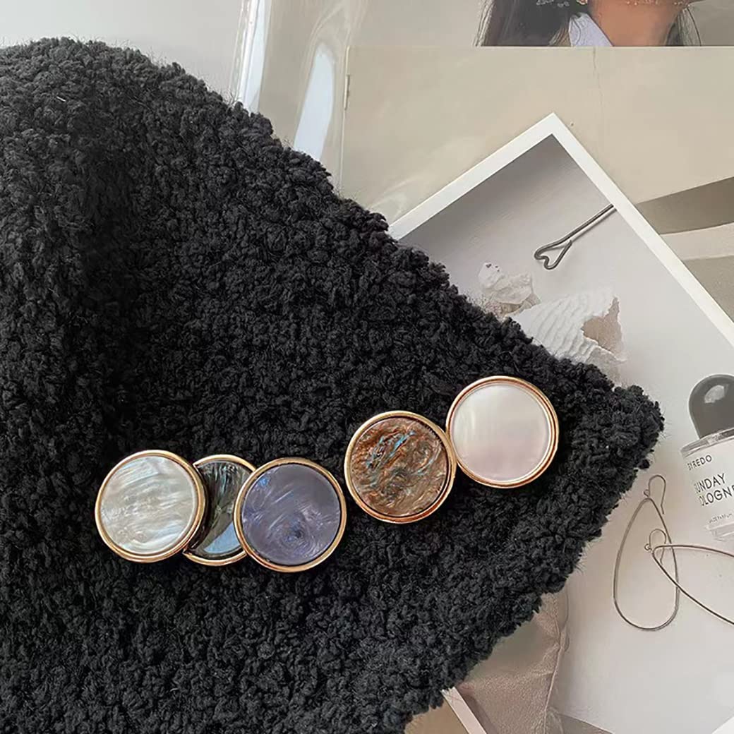 10 Bottoni Metallici Per Cappotto - Decorativi In Oro E Bianco Per Cucito E DIY - Foto 14