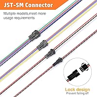 Vista 5 de PEBA Herramienta de Crimpado y Kit de Conectores JST – 14 Tipos de Conectores JST-SM de 2.5 mm y Pines de Crimpar, Carcasas y Contactos JST