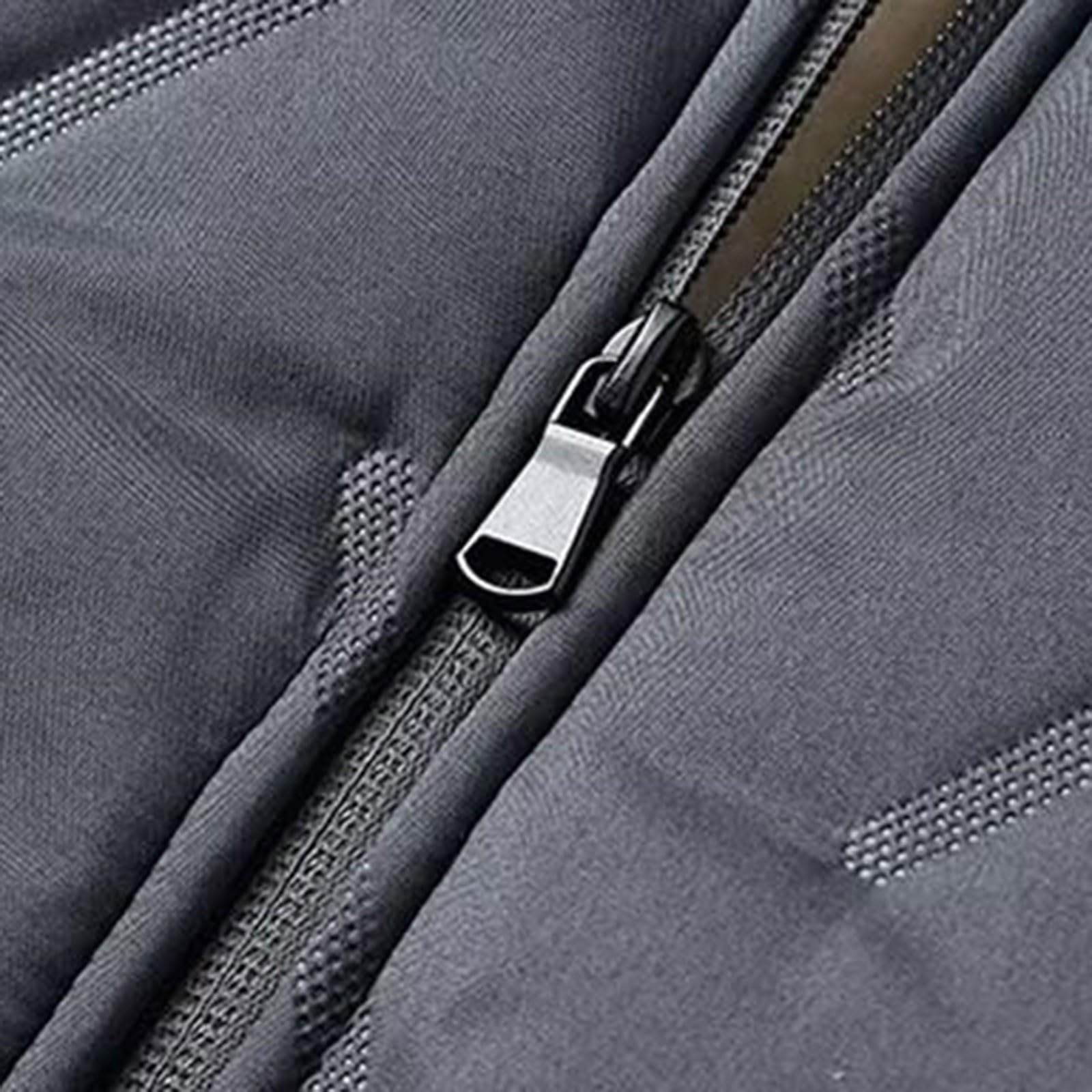 Genérico Chándal Completo Hombre, Conjunto Deportivo Hombre, Traje De Snowboard para Exteriores Grueso Resistente Al Viento con Capucha Y Cremallera con Forro Cálido De Lana De Invierno para Hombre