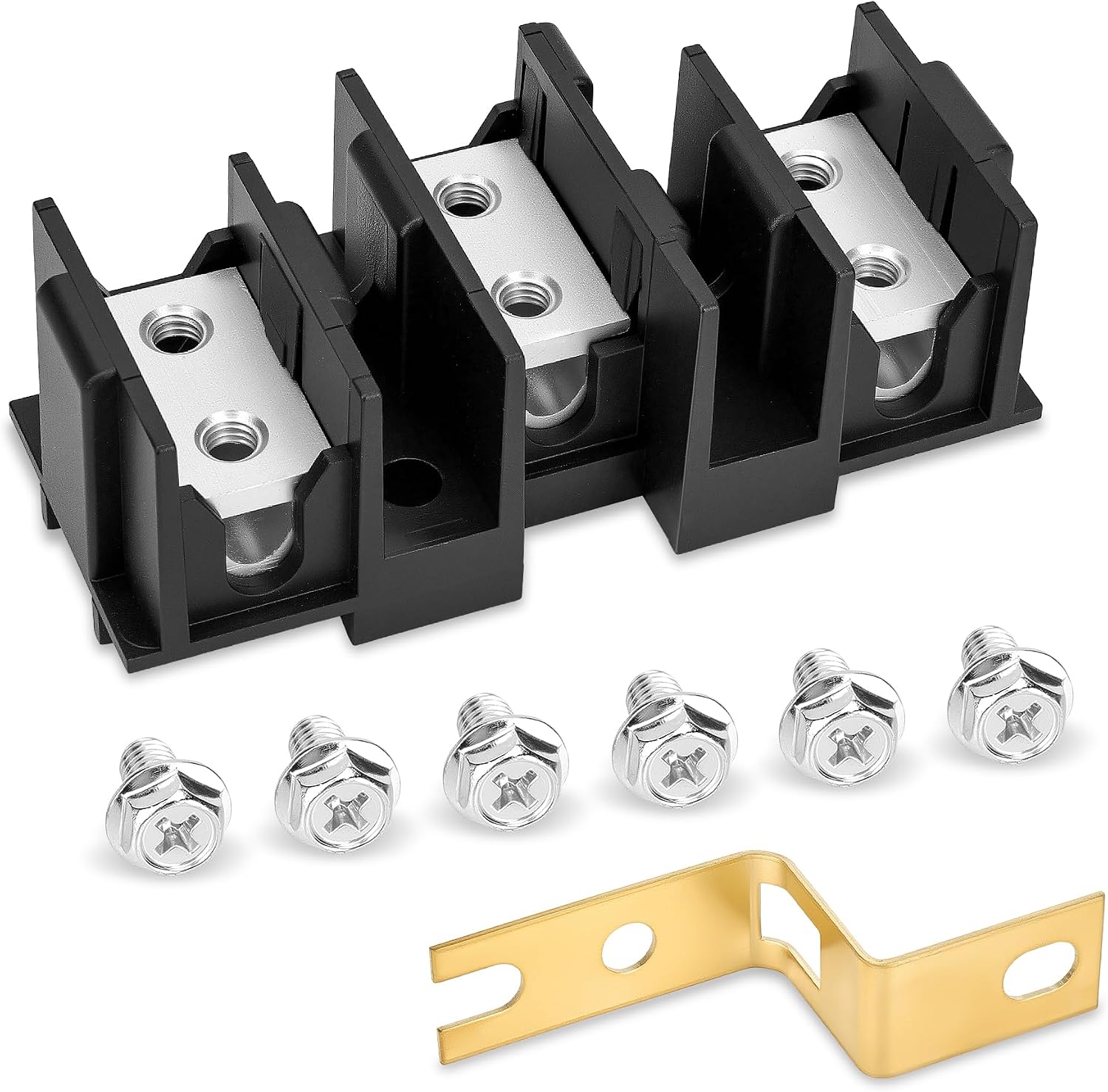 DG96-00173A Terminal Block Assembly Compatible with Samsung Electric Range Stove Ovens 600V 65A 3 Positions Dual Row Replace 3282643 DG65-00003A AP5306090 WB17T10011 AP3736048 1085735 PS953027