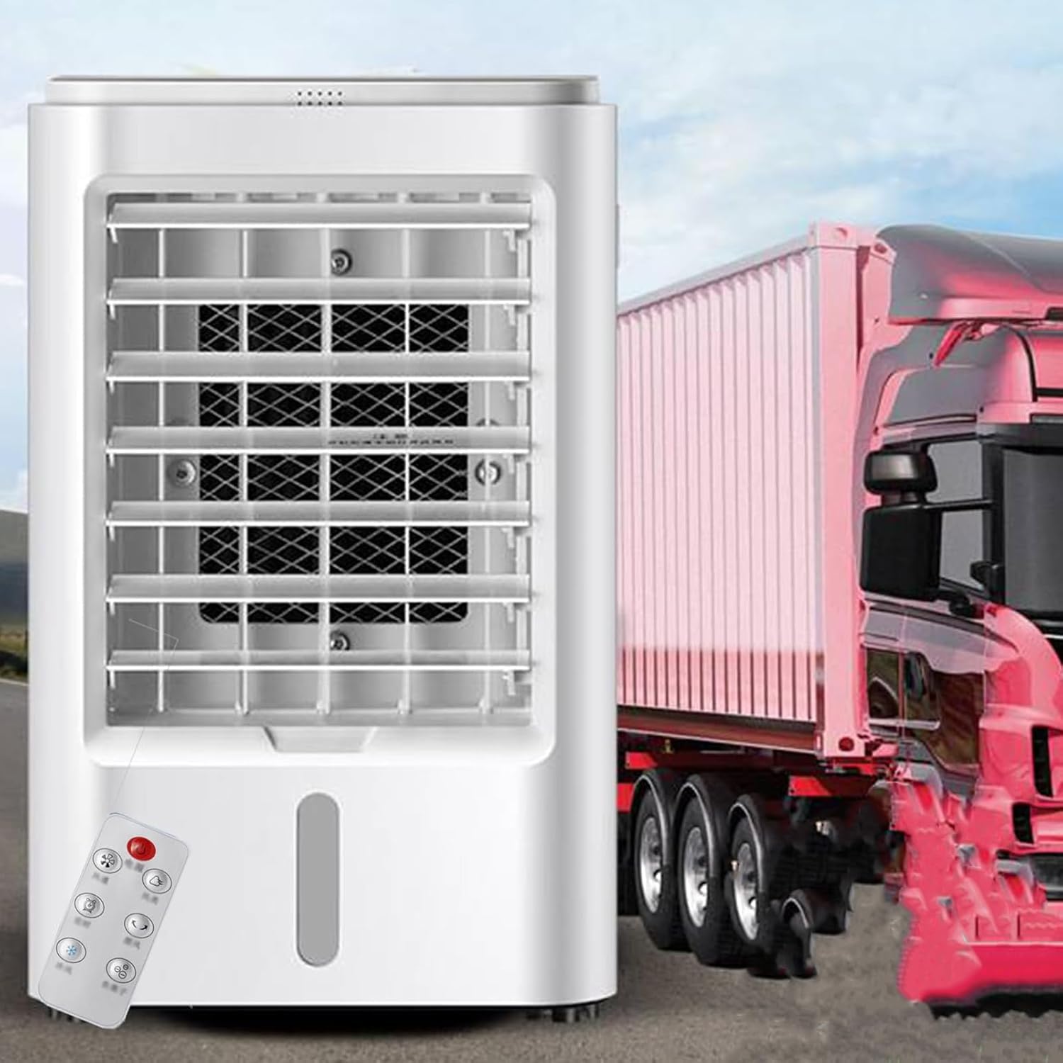 IMOYBBR Mini Rv Air Conditioner, Portable Evaporative Air Cooler With 3 Wind Speeds & 3 Timers – Cooling Fan For Camper, Van, Truck, Tent, Outdoor