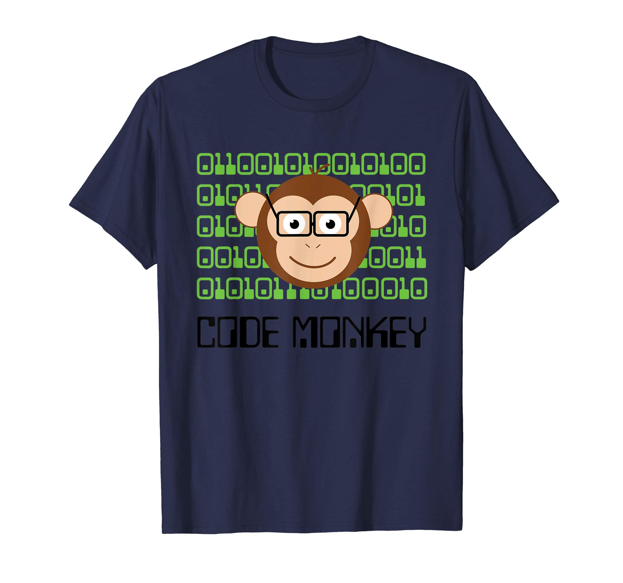 Funny Nerd TeeFunny Code Monkey Nerd Computer Programmer Cool T-Shirt