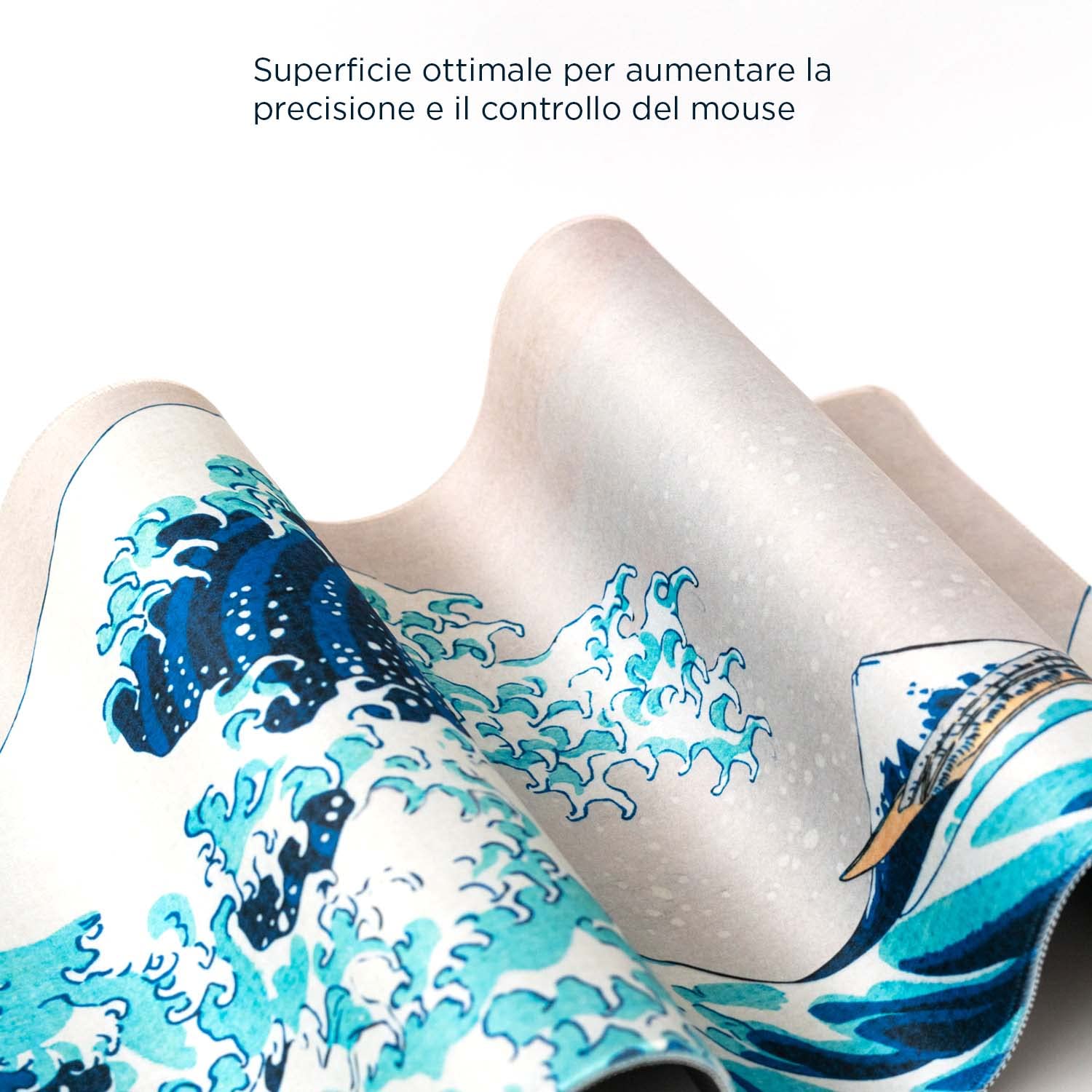 Tappetino Mouse XXL Gruppo Erik - La Grande Onda Di Kanagawa, 80x35cm, Impermeabile E Antiscivolo - Foto 7