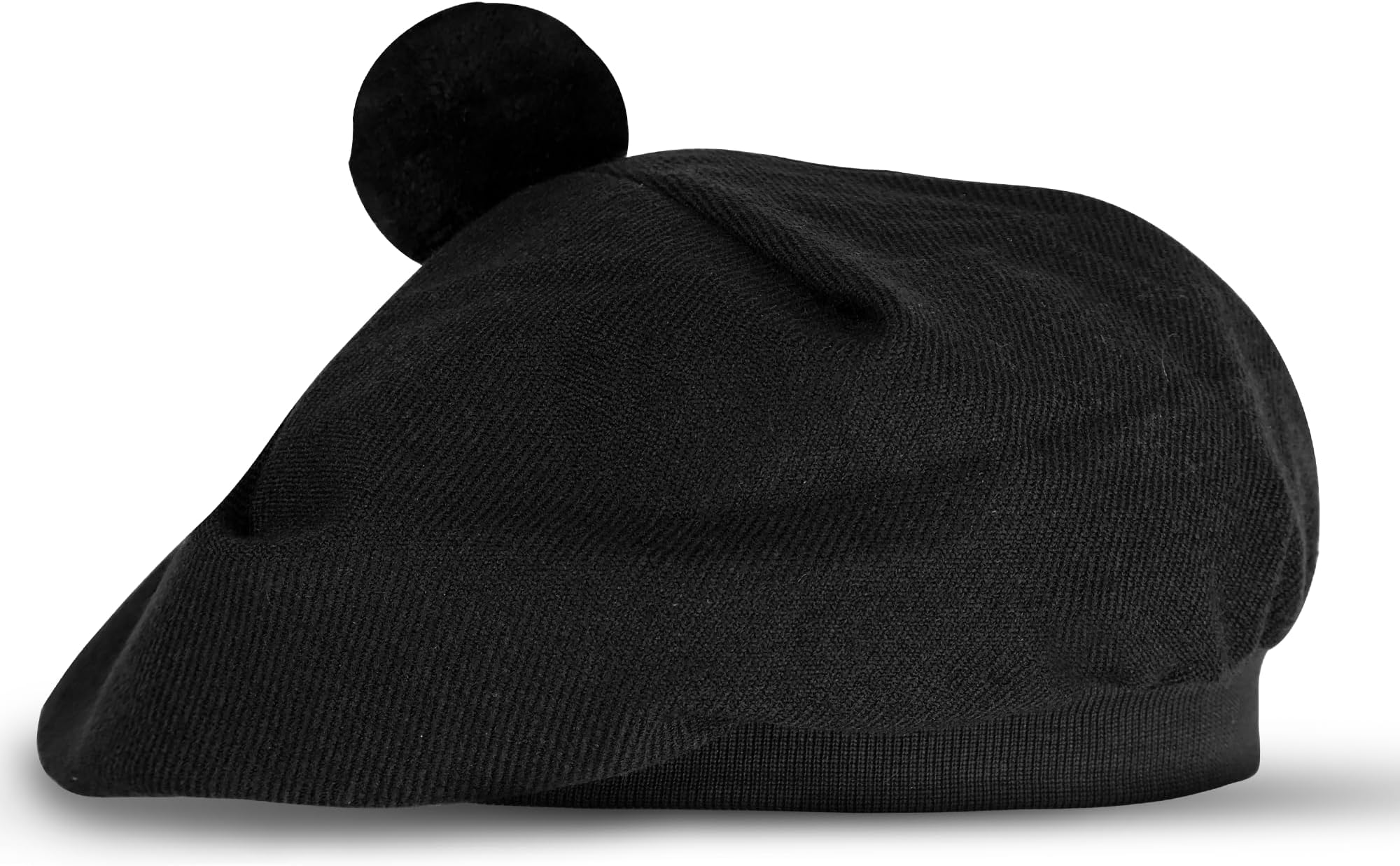 Scottish Tam O’ Shanter Hat Tartan Bonnet Pom Pom Wool Flat Cap One Size