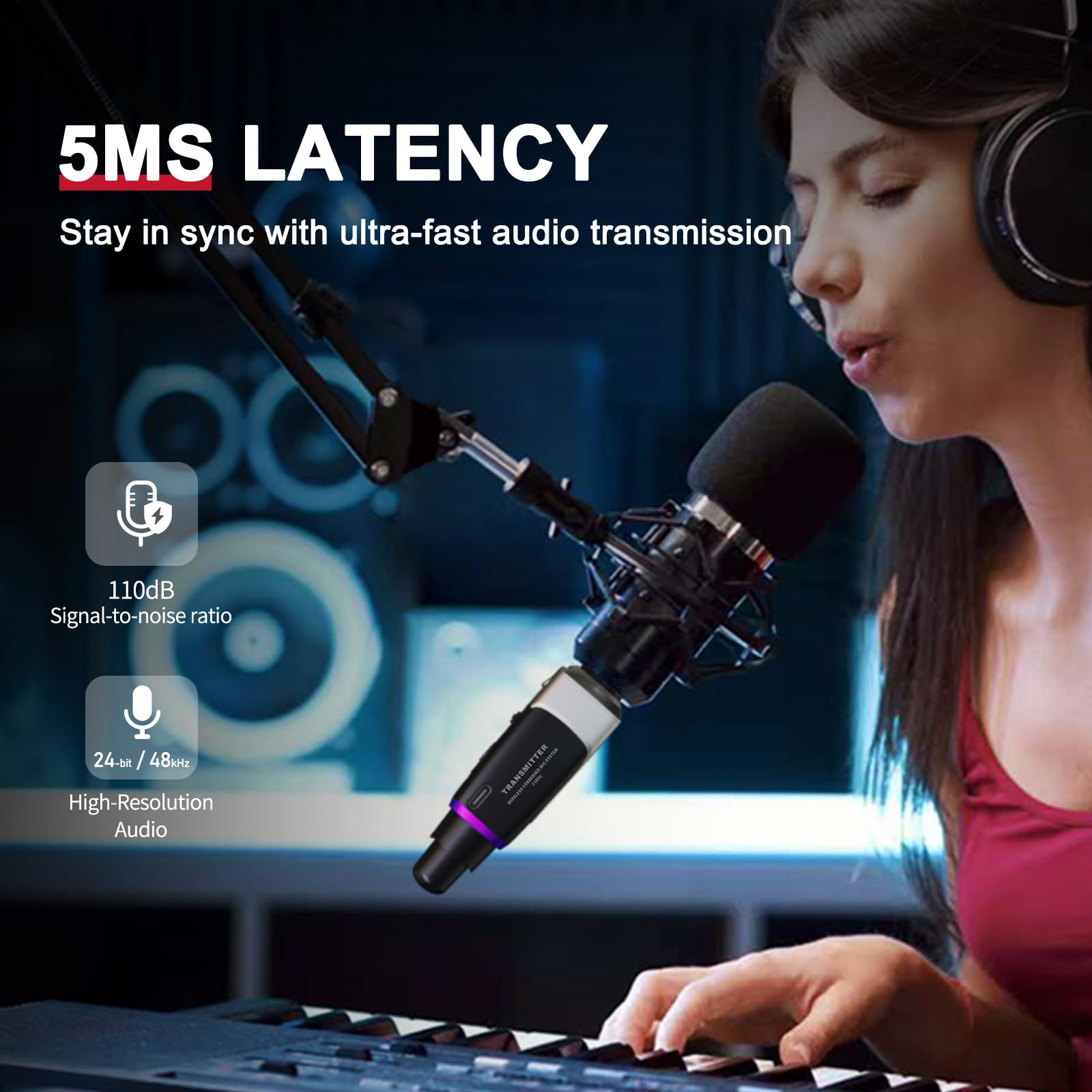 Xvive U35C – Sistema Wireless Plug-on XLR per Microfoni a Condensatore