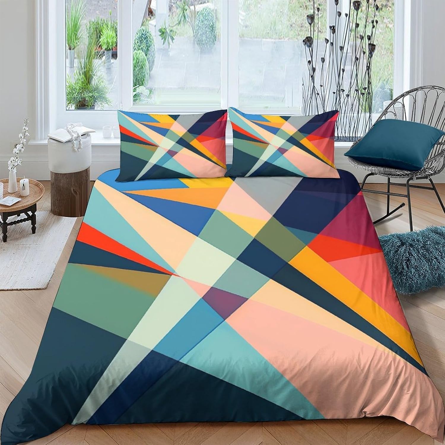 Housse de couette microfibre 200x200 avec zip pour enfiler sans effort