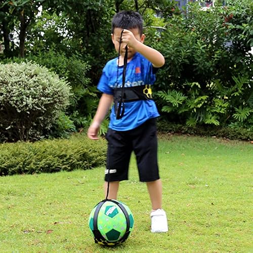 Miniatura 4 de Kaxich Entrenador de fútbol, cinturón de entrenamiento de fútbol ajustable, equipo de práctica de fútbol flexible para fútbol, voleibol, rugby,