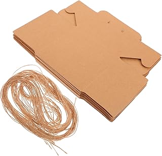 Cabilock 12pcs Boxes Window Dessert Box Bakery Containers Pastry Dessert Boxes Dessert Containers Mini Muffins Candy Case Treat Holder Boxes Cookie Bakery Boxes Cake Paper Small Pastries