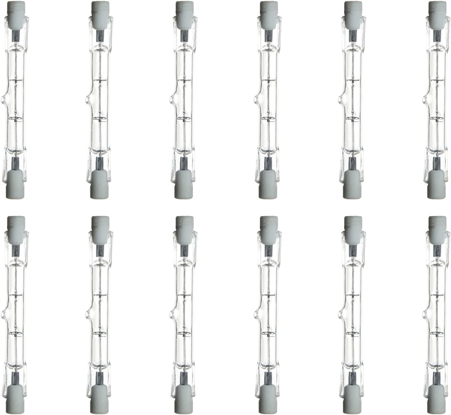 Sunlite Q150T3/CL/S/12PK Halogen 150W 120V T3 Double Ended Capsule Light Bulbs (12 Pack), Clear Finish