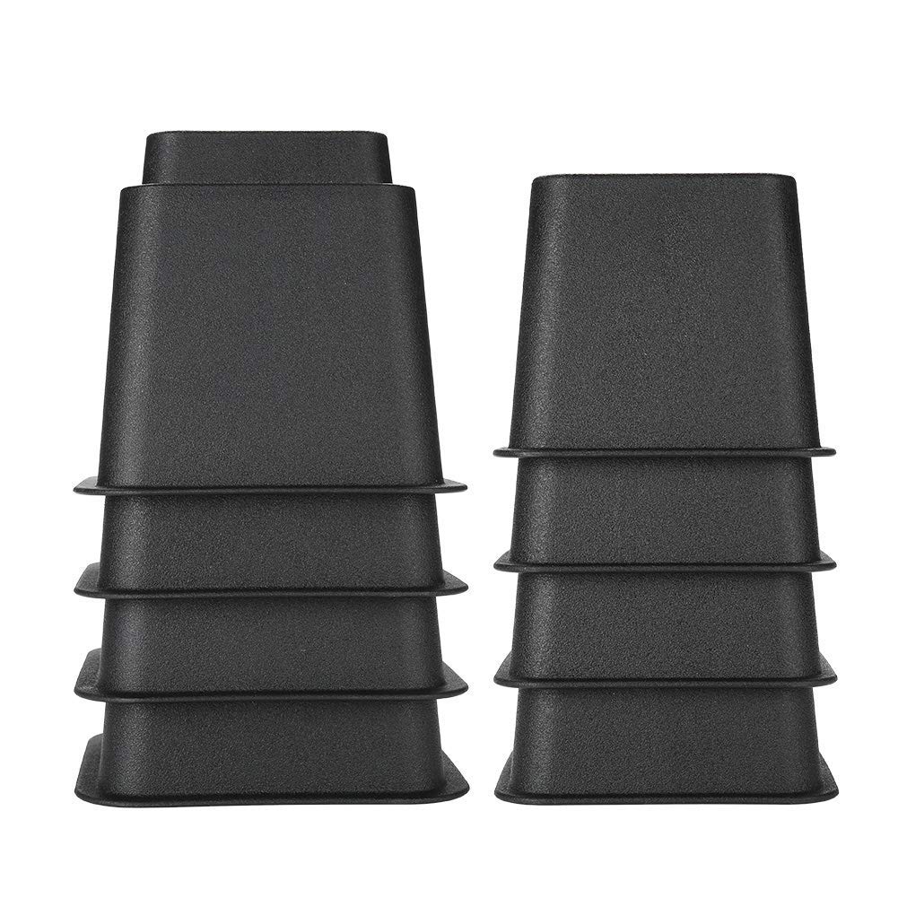 Uping 4-delig meubelverhoger, zwaar gebruik, bedlift, in hoogte verstelbaar, tafel, stoel, bankverhoger, antislip meubelverhogingspads (25 cm