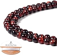 Vista 26 de Cuentas Beadnova redondas de ónix negro de 4 mm, sueltas, para hacer joyas (90-92 piezas)