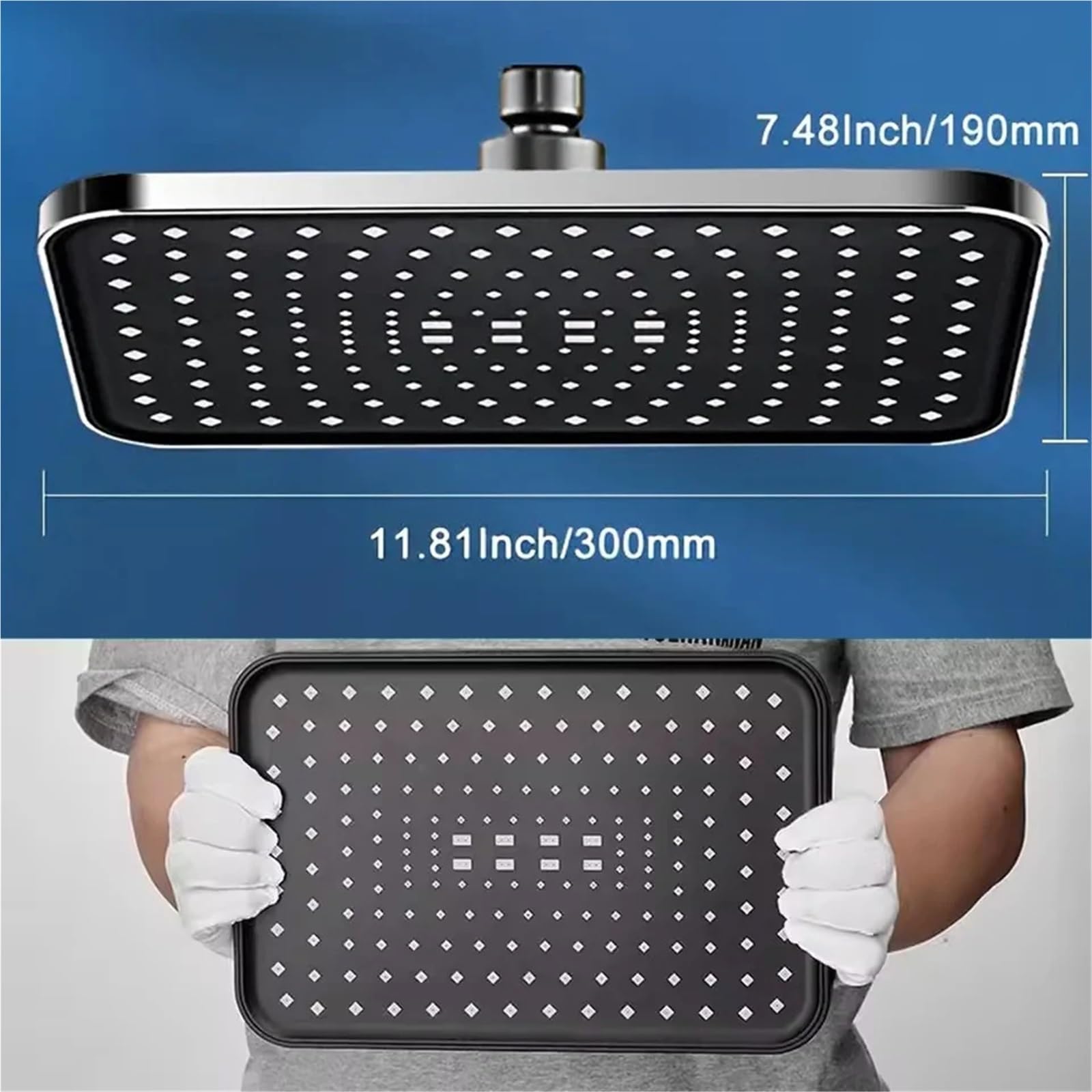 30 cm duża wysokociśnieniowa deszczownica (żółta)