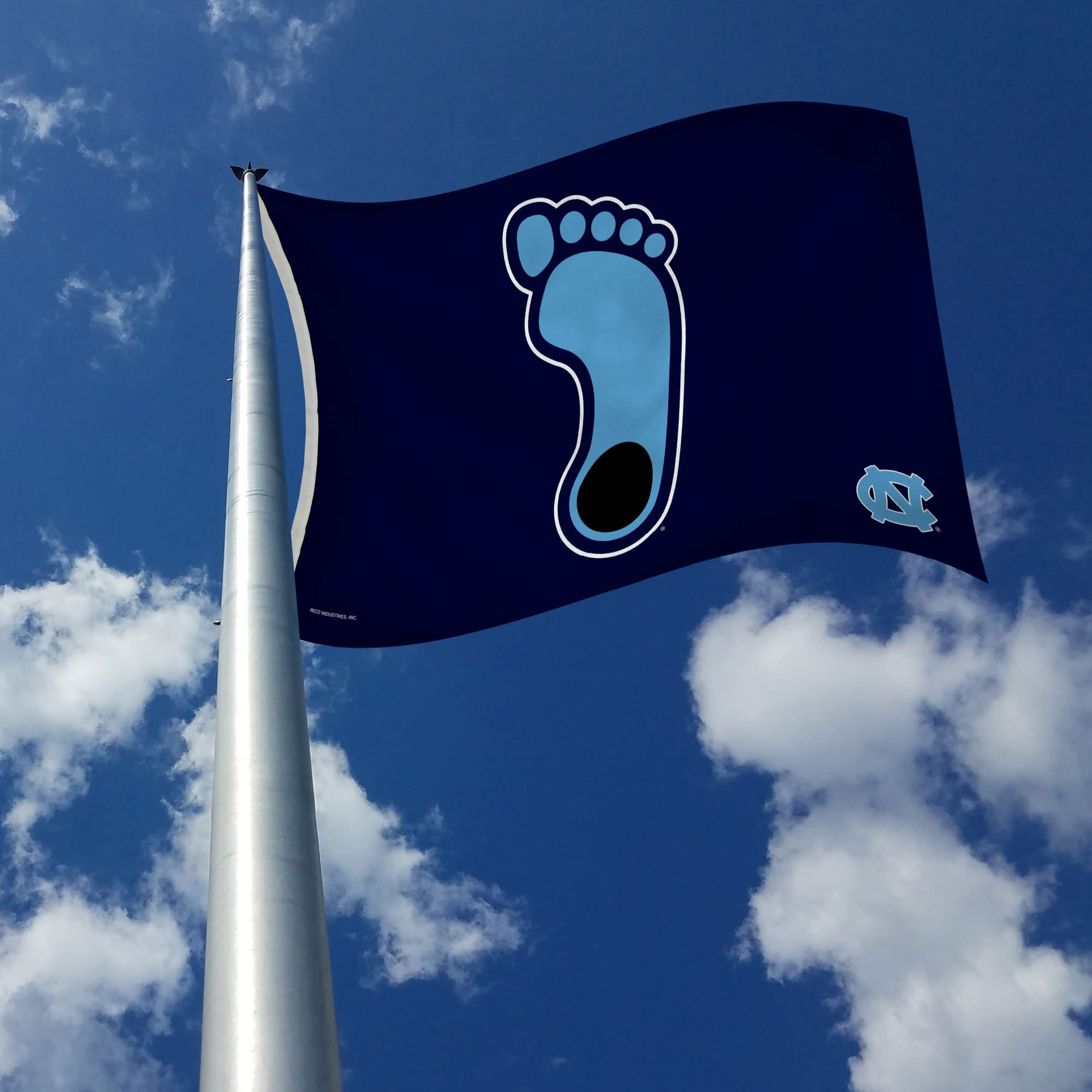 Rico Industries UNC North Carolina Tarheels Blue Heel Flagge, 90 x 150 cm