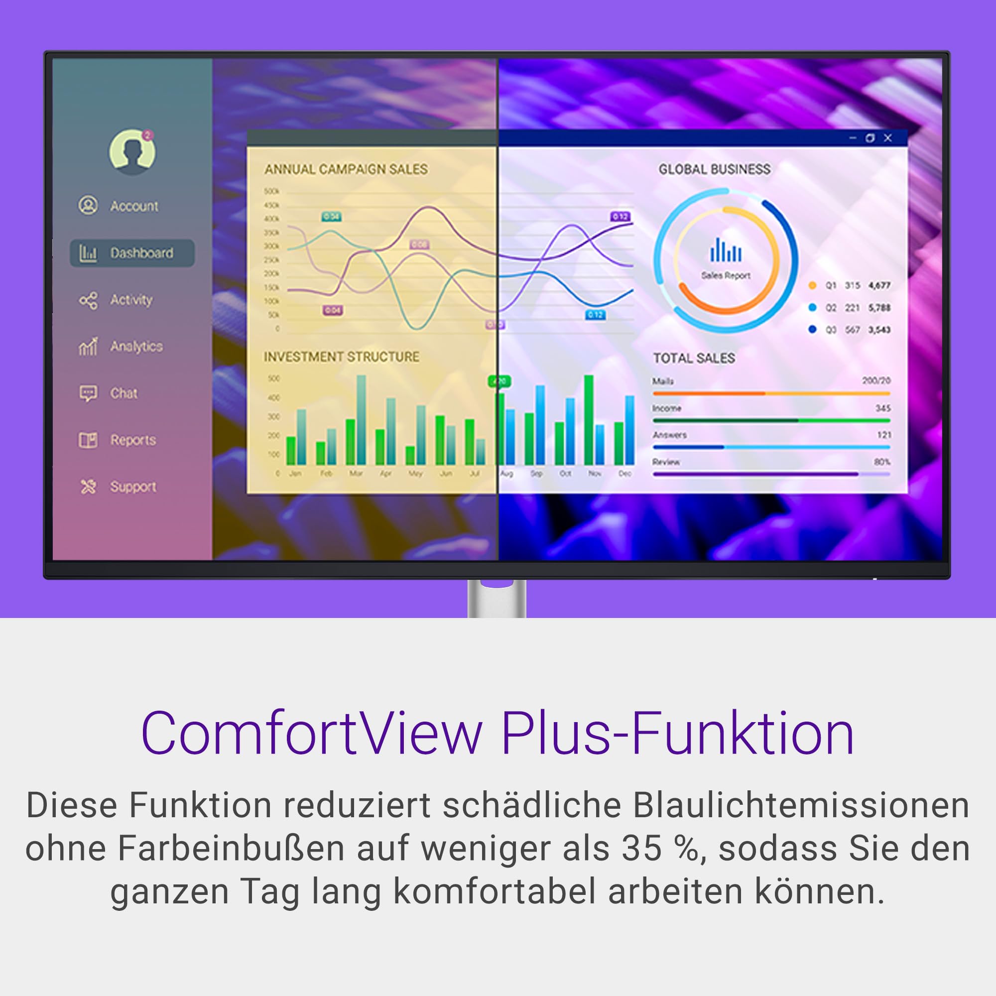 Dell P2425H 24 Zoll Full HD Monitor, 100Hz, IPS, 5ms, 99% sRGB, USB-C, DisplayPort, HDMI, VGA, Schwarz