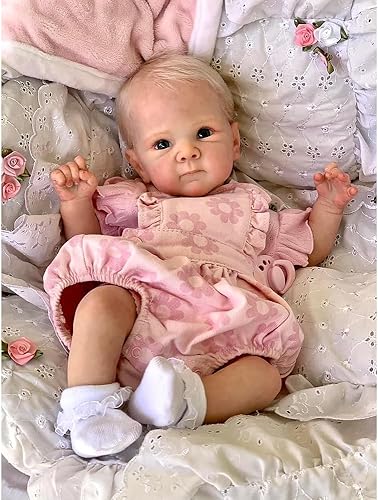 Miniatura 13 de Anano Reborn Baby Dolls Girl Bettie - Muñeca de vinilo de silicona de cuerpo completo de 18 pulgadas, a prueba de agua, anatómicamente correcta