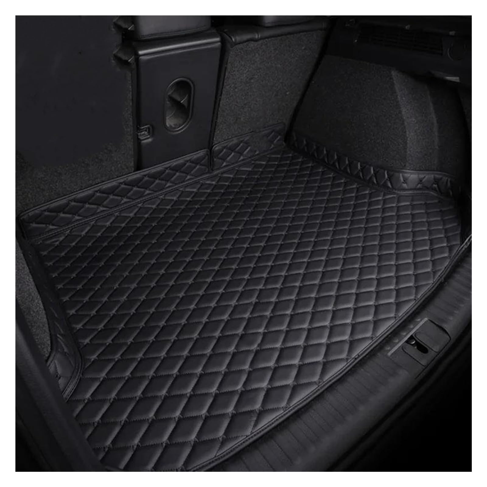Tryagat Car Boot Liner for Mercedes-Benz EQC (N293) 2019, Full Coverage Waterproof Rear Cargo Area Mat Premium Quilted Auto Interior Accessories,Black
