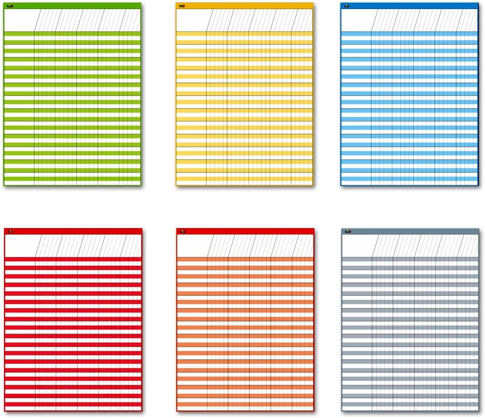 6 Pack Dry Erase Incentive Chart