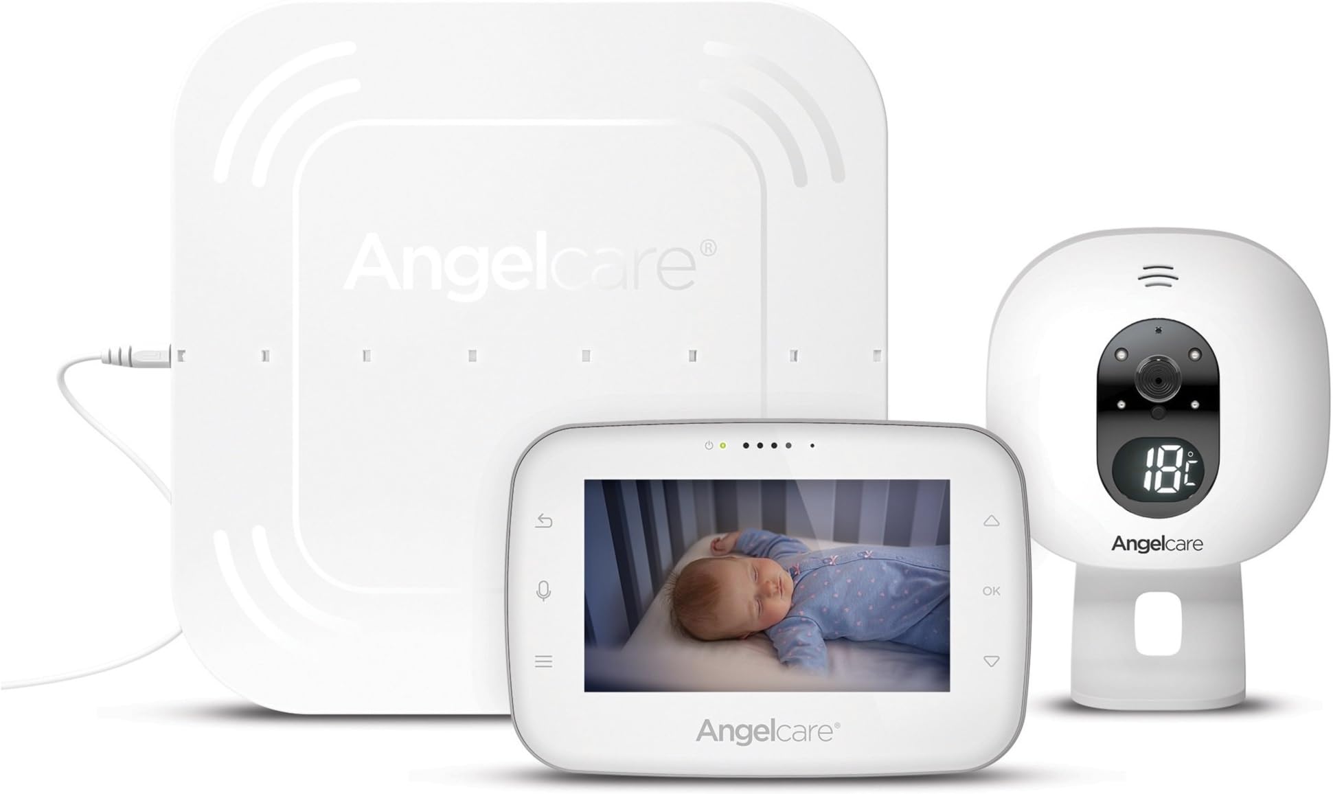 Angelcare AC315 Baby Movement Monitor, with Video