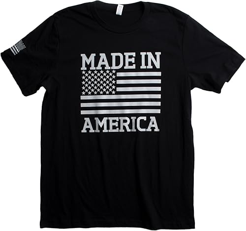 Miniatura 3 de Made in America Camiseta unisex con bandera de Mérica de orgullo militar de EE. UU.