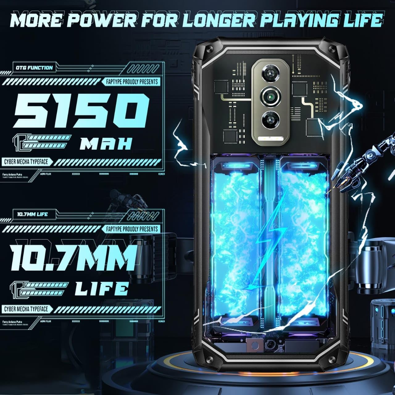 DOOGEE Blade 10 Ultra with 5150mAh battery capacity