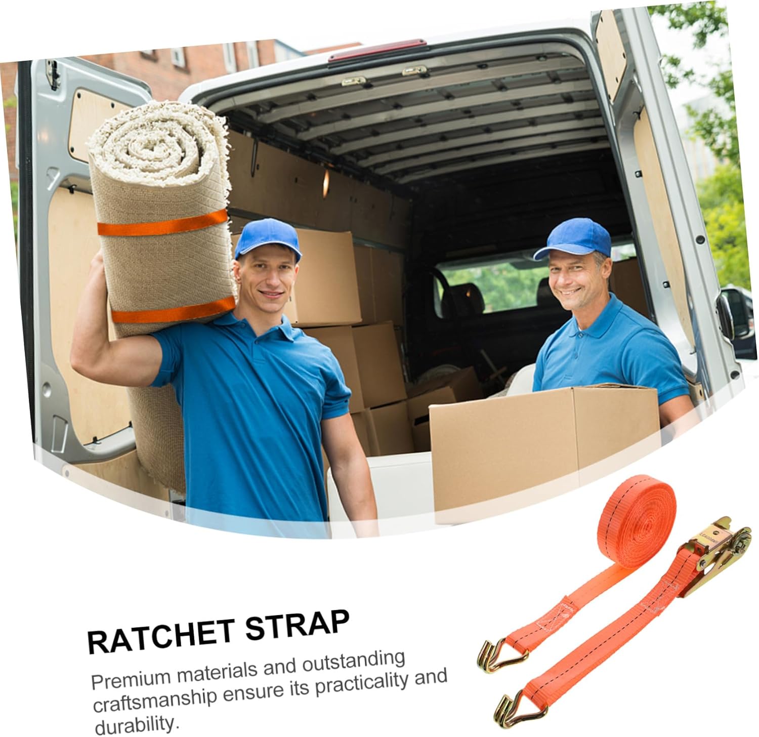 4pcs Heavy Duty Ratchet Tie Down Straps with Buckles Wide Polyester Lengths for Cargo Hauling Trucks Quick Release and Secure Fastening