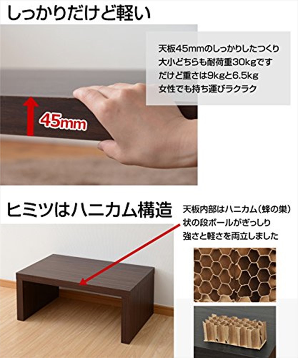 Amazon.co.jp: 山善(YAMAZEN) ネストテーブル 長方形 大(幅90×奥行45