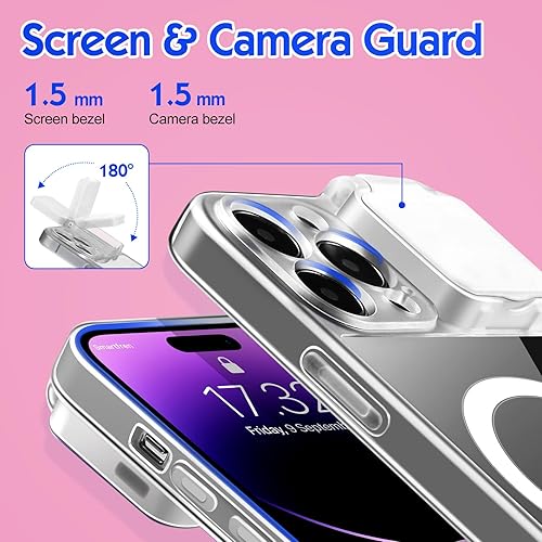 Miniatura 6 de AJDSE Funda con luz para selfie para iPhone 15, con iluminación flash, para selfie, recargable, LED, compatible con transmisión en vivo, maquillaje,