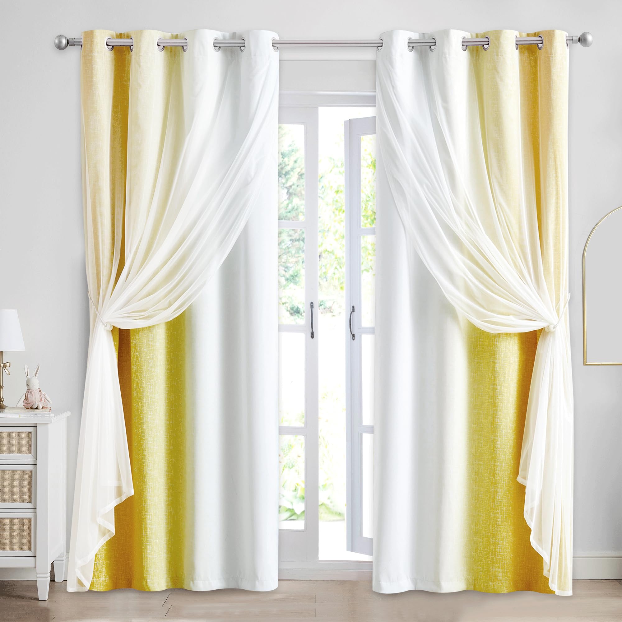 Yellow White Curtains Shop Block Print Mustard Yellow Curtains