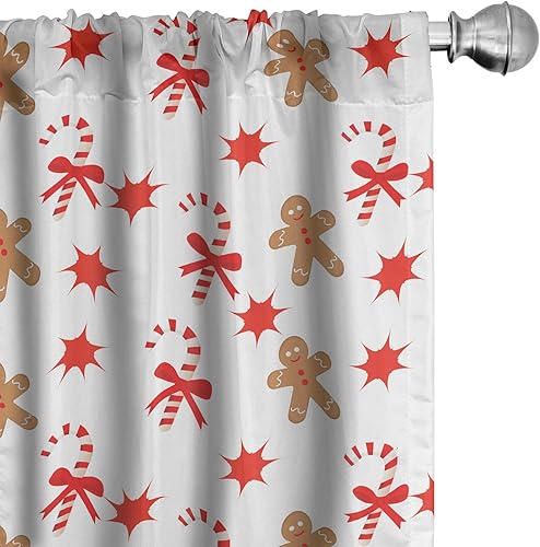 Ambesonne - Paneles de cortinas multicolor