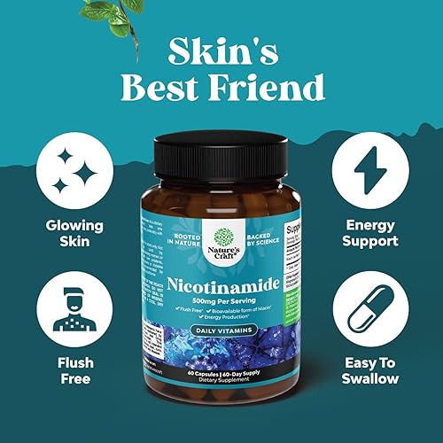 Miniatura 5 de Paquete de suplemento antienvejecimiento Trans Resveratrol y cápsulas de vitamina B3 nicotinamida de 500 mg, con activador AMPK para el cerebro,