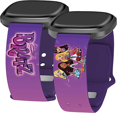 Bratz - Correa de reloj clásica HD compatible con Fitbit Versa 3 y Sense