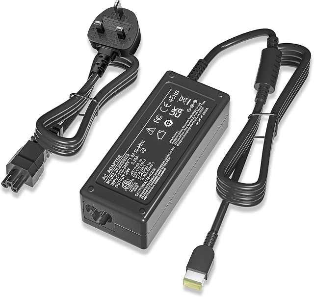 65W 45W ETL Listed Laptop Charger for Lenovo Thinkpad T440 T450 T460 T470 T470S T540P E560 E570 L470 X250 X270; X1 Carbon 2nd 3rd 4th; Ideapad Flex 2 3; Rectangle Mouth with Needle Power AC Adapter
