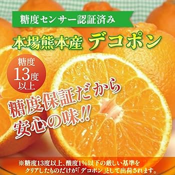 Amazon.co.jp: 【糖度13度以上】 本場 熊本県産 訳あり デコポン