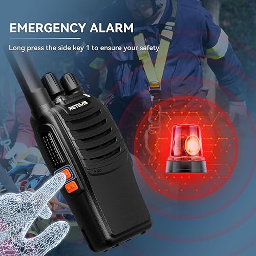 Miniatura 8 de Retevis H-777 Walkie Talkies recargables con micrófono de altavoz, radios de 2 vías de largo alcance, radios bidireccionales FRS portátiles con