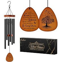 SteadStyle Memorial Gifts, Sympathy Wind Chimes for Loss of Loved One | Bereavement Memorial Condolence Remembrance Gifts for Loss of Mom Dad Husband Wife, Home Decor Tree of Life Wind Chime 25.5in