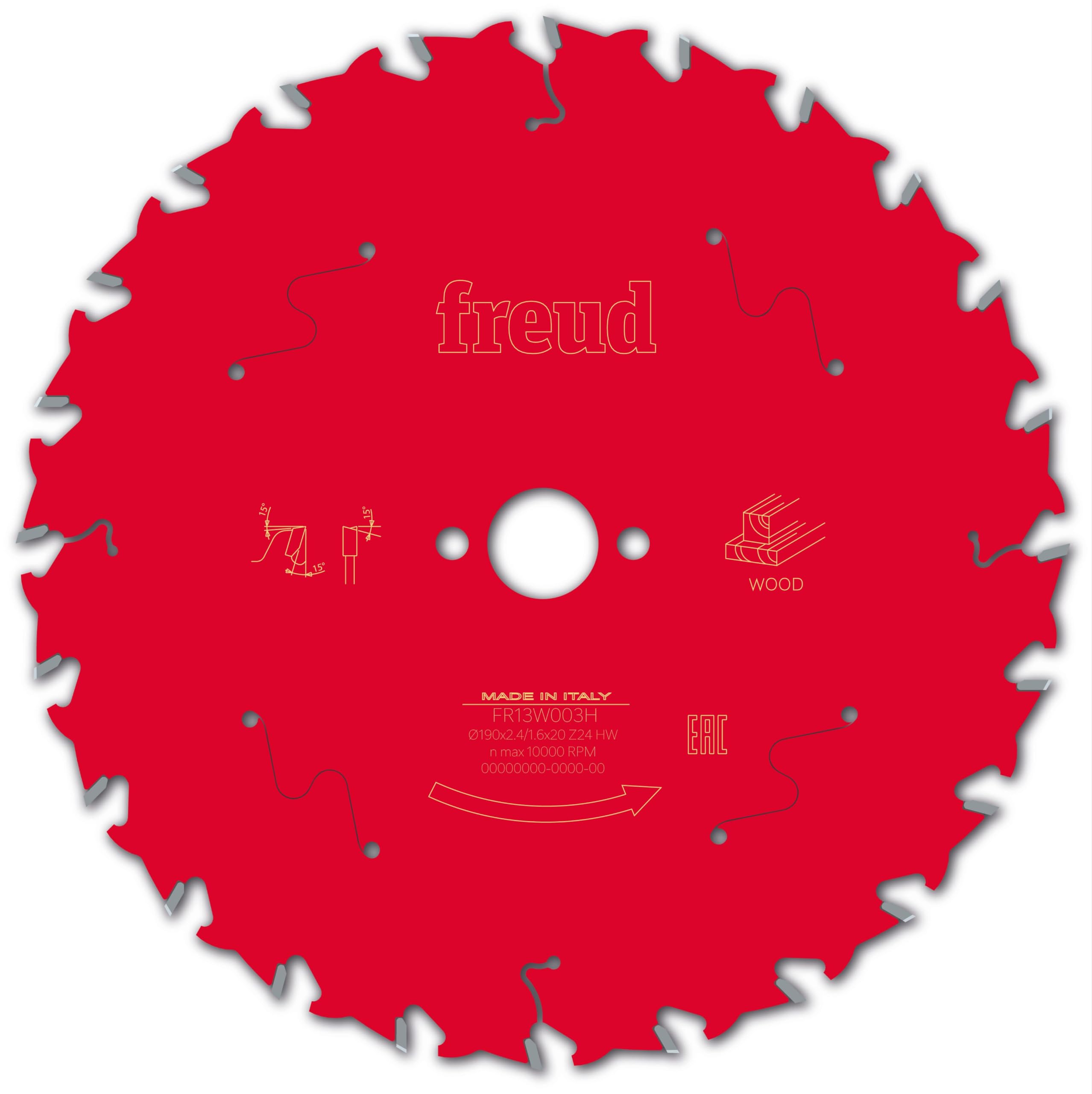 Freud LP30M General Purpose Circular Saw Blade 190mm 24T 20mm