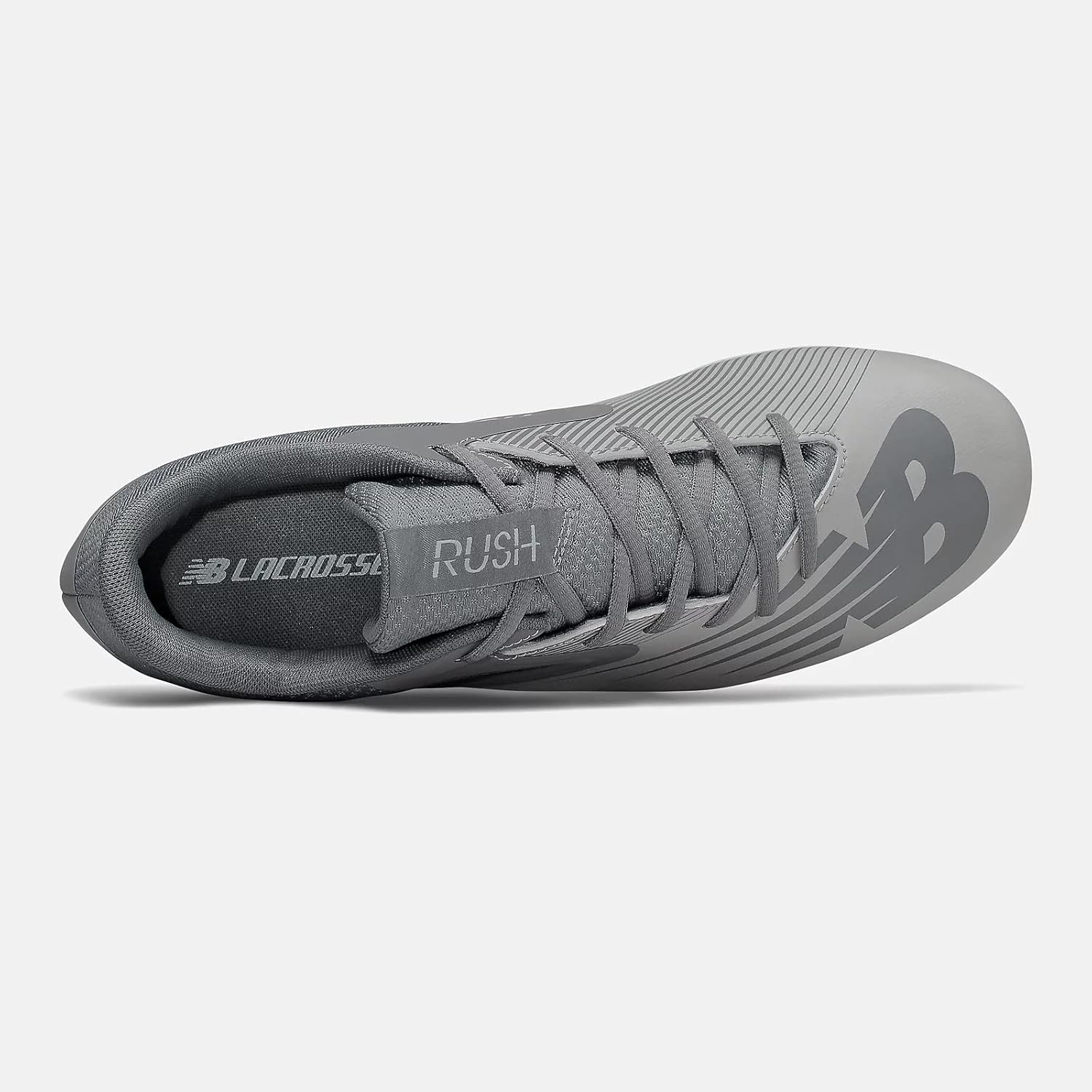 New Balance Men's Rush V2 Low Lacrosse Shoe (Grey/White, us_Footwear_Size_System, Adult, Men, Numeric, Medium, Numeric_14) - Image 3