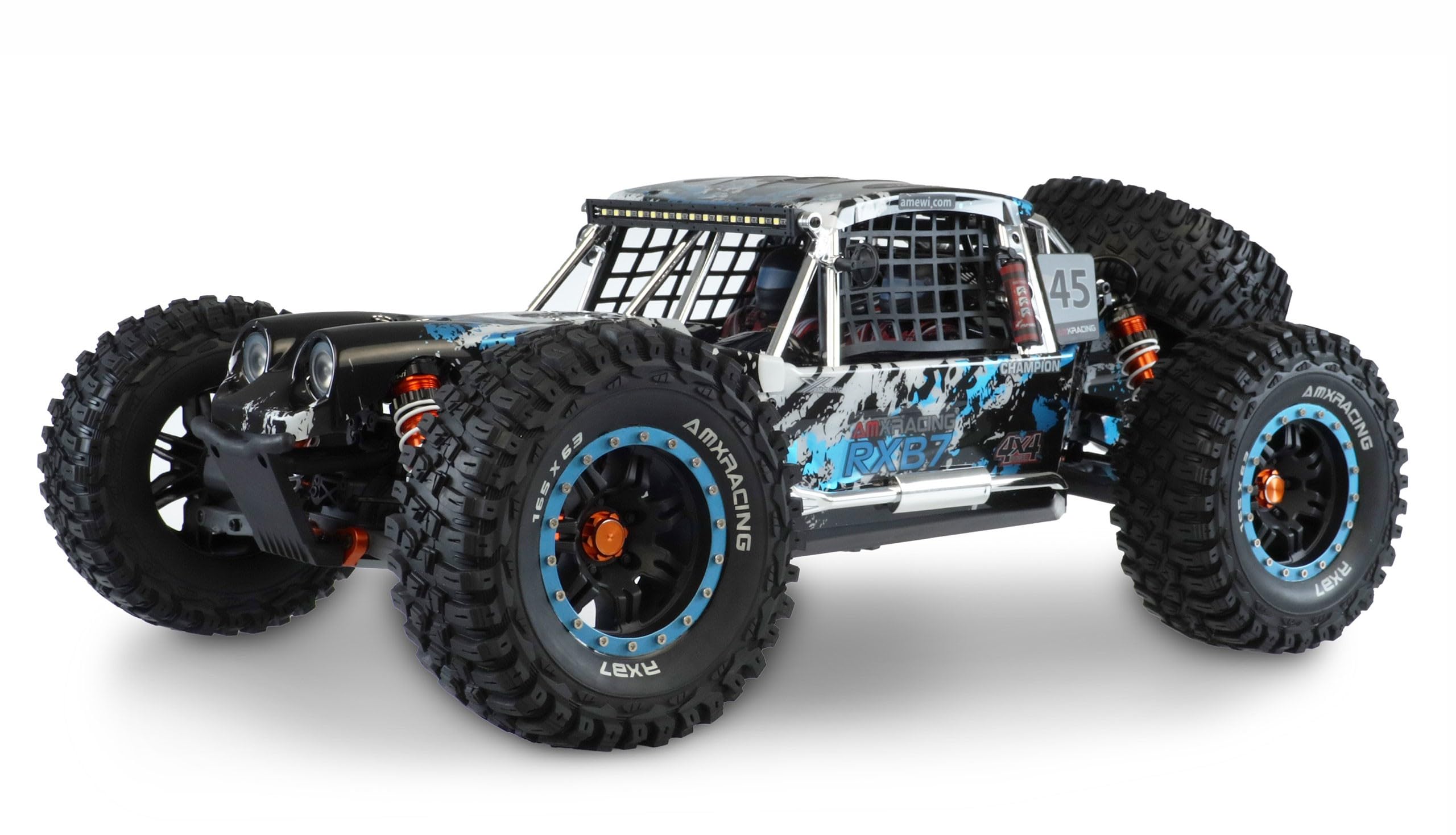 Amewi AMXRacing RXB7 Buggy 1:7 4WD RTR Azul RC Control Remoto